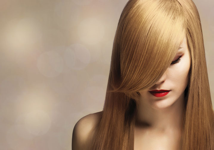 woman hair treatment